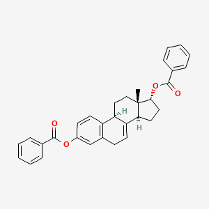 molecular formula C32H30O4 B13419497 17(alpha)-Dihydroequilin Dibenzoate 
