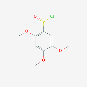 molecular formula C9H11ClO4S B134195 Benzenesulfinyl chloride, 2,4,5-trimethoxy- CAS No. 144426-91-5