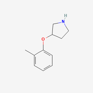 molecular formula C11H15NO B1341953 3-(2-Methylphenoxy)pyrrolidine CAS No. 46196-54-7