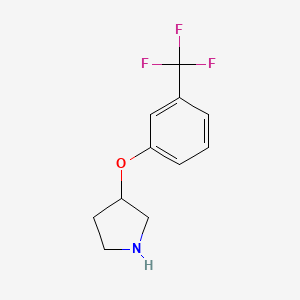 molecular formula C11H12F3NO B1341954 3-[3-(Trifluoromethyl)phenoxy]pyrrolidine CAS No. 21767-16-8