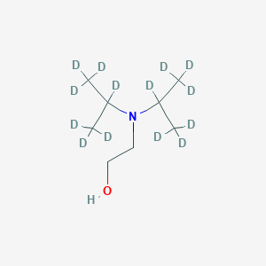molecular formula C8H19NO B13419553 2-Diisopropylaminoethanol-D14 