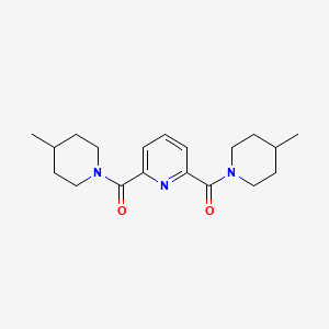 molecular formula C19H27N3O2 B13419640 Pyridine-2,6-diylbis((4-methylpiperidin-1-yl)methanone) 
