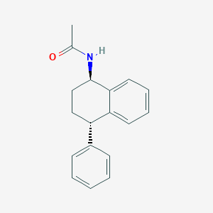 molecular formula C18H19NO B13419651 rel-N-[(1R,4S)-1,2,3,4-Tetrahydro-4-phenyl-1-naphthalenyl]acetamide 