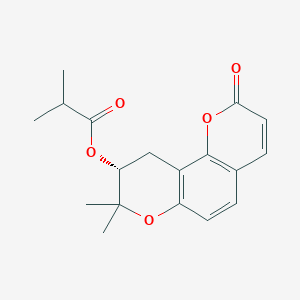 molecular formula C18H20O5 B13419680 (R)-O-isobutyroyllomatin 