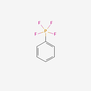 molecular formula C6H5F4P B13419689 Tetrafluorophenylphosphorane CAS No. 666-23-9