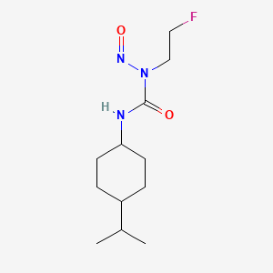 molecular formula C12H22FN3O2 B13419707 Urea, 1-(2-fluoroethyl)-3-(4-isopropylcyclohexyl)-1-nitroso- CAS No. 61137-58-4