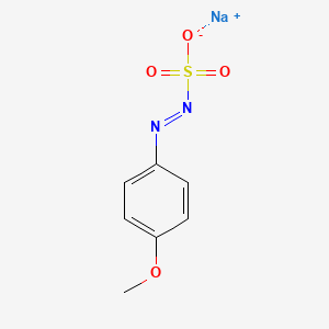 molecular formula C7H7N2NaO4S B13419747 Sodium 4-methoxyphenyldiazosulfonate CAS No. 85518-82-7