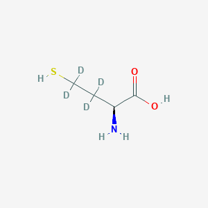 molecular formula C4H9NO2S B13419763 L-Homocysteine-d4 