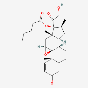 molecular formula C27H36O6 B13419785 16-Methylepoxide-17-valerate CAS No. 52619-21-3