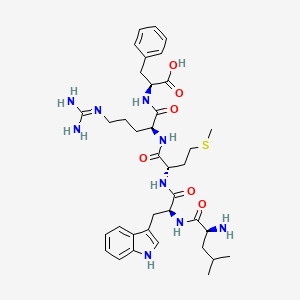 molecular formula C37H53N9O6S B1341979 Leu-Trp-Met-Arg-Phe 
