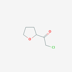 molecular formula C6H9ClO2 B134198 Ethanone, 2-chloro-1-(tetrahydro-2-furanyl)- CAS No. 141060-98-2