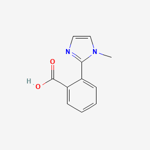 molecular formula C11H10N2O2 B1341980 2-(1-methyl-1H-imidazol-2-yl)benzoic acid CAS No. 915922-05-3