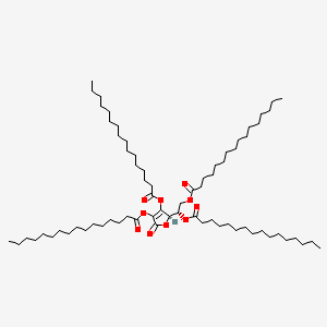 molecular formula C70H128O10 B13419823 L-Ascorbic acid, tetrahexadecanoate CAS No. 310408-06-1