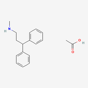 molecular formula C18H23NO2 B13419857 N-Methyl-3,3-diphenylpropanamine Acetate 