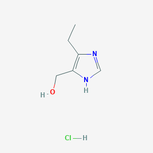 molecular formula C6H11ClN2O B13419880 4-Ethyl-1H-imidazol-5-yl)methanol Hydrochloride 