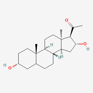 molecular formula C21H34O3 B13419909 3alpha,16alpha-Dihydroxy-5alpha-pregnan-20-one 