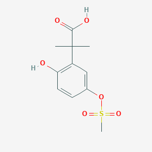 molecular formula C11H14O6S B13419951 Ethofumesate carboxylic acid 
