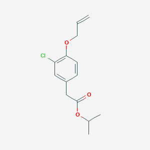 molecular formula C14H17ClO3 B13419980 Alclofenac Isopropyl Ester 