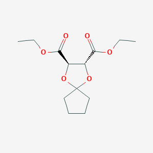 molecular formula C13H20O6 B13420026 Diethyl (2R,3R)-1,4-dioxaspiro[4.4]nonane-2,3-dicarboxylate CAS No. 61467-13-8