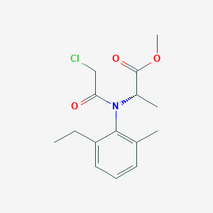 molecular formula C15H20ClNO3 B13420070 N-(Chloroacetyl)-N-(2-ethyl-6-methylphenyl)-L-alanine Methyl Ester 