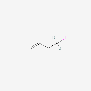 molecular formula C4H7I B13420093 1-Iodo-3-butene-d2 