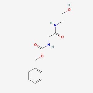 molecular formula C12H16N2O4 B13420098 Benzyl N-{[(2-hydroxyethyl)carbamoyl]methyl}carbamate CAS No. 4815-67-2