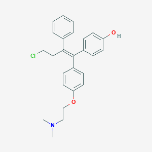 molecular formula C26H28ClNO2 B134201 (E)-4-Hydroxytoremifene CAS No. 177748-22-0