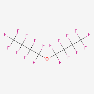 molecular formula C8F18O B13420193 Ether, bis(nonafluorobutyl) CAS No. 308-48-5