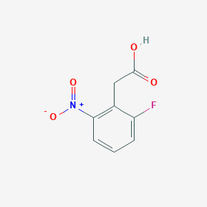 molecular formula C8H6FNO4 B1342027 2-(2-Fluoro-6-nitrophenyl)acetic Acid CAS No. 136916-19-3