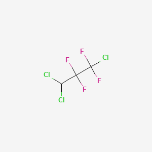 molecular formula C3HCl3F4 B13420325 1,3,3-Trichloro-1,1,2,2-tetrafluoropropane CAS No. 422-54-8