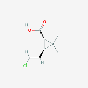 molecular formula C8H11ClO2 B13420351 E,Z-trans-3-(2-Chloroethenyl)-2,2-dimethyl-cyclopropanecarboxylic Acid 