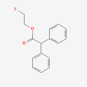 molecular formula C16H15FO2 B13420354 2-Fluoroethyldiphenyl acetate CAS No. 4242-33-5