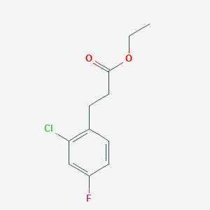 molecular formula C11H12ClFO2 B13420442 Ethyl 3-(2-chloro-4-fluorophenyl)propanoate CAS No. 377083-93-7