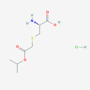 molecular formula C8H16ClNO4S B13420487 S-[2-(1-Methylethoxy)-2-oxoethyl]-L-cysteine Hydrochloride 