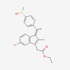 molecular formula C22H21FO3S B13420512 Sulindac Ethyl Ester 