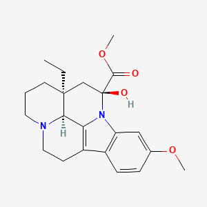 molecular formula C22H28N2O4 B13420567 Vincine CAS No. 4752-37-8