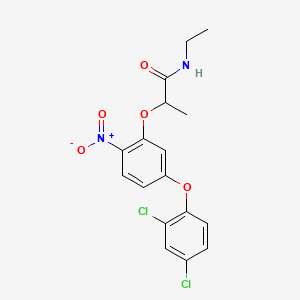 2-[5-(2,4-dichlorophenoxy)-2-nitrophenoxy]-N-ethylpropanamide