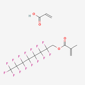 molecular formula C15H11F15O4 B13420578 2,2,3,3,4,4,5,5,6,6,7,7,8,8,8-pentadecafluorooctyl 2-methylprop-2-enoate;prop-2-enoic acid CAS No. 53515-73-4