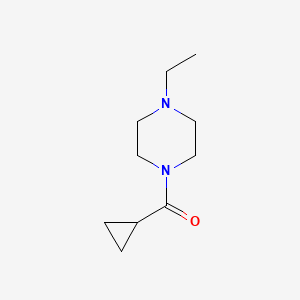 molecular formula C10H18N2O B13420631 Cyclopropyl(4-ethylpiperazin-1-yl)methanone 
