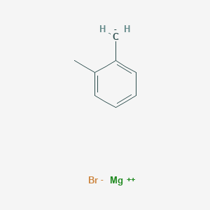 molecular formula C8H9BrMg B13420674 Magnesium, bromo[(2-methylphenyl)methyl]- CAS No. 56812-61-4