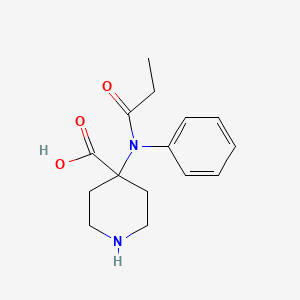 molecular formula C15H20N2O3 B13420679 Norcarfentanil Acid 