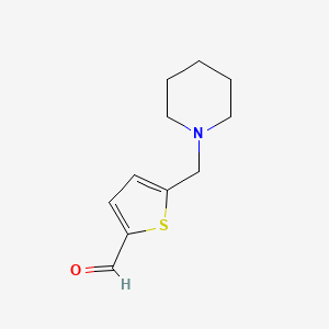 5-(Piperidin-1-ylmethyl)thiophene-2-carbaldehyde