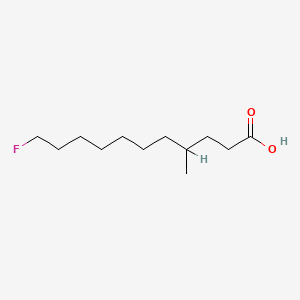 molecular formula C12H23FO2 B13420729 11-Fluoro-4-methylundecanoic acid CAS No. 2839-41-0