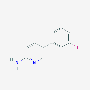 molecular formula C11H9FN2 B1342075 5-(3-Fluorophenyl)pyridin-2-amine CAS No. 866620-27-1