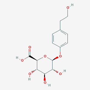 molecular formula C14H18O8 B13420788 Tyrosol glucuronide 