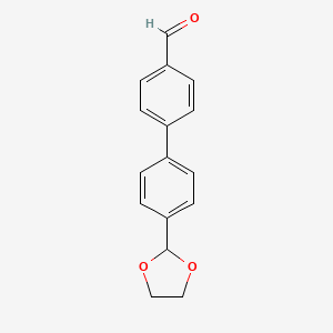 4'-(1,3-Dioxolan-2-yl)[1,1'-biphenyl]-4-carbaldehyde