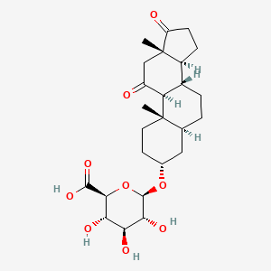 molecular formula C25H36O9 B13420835 11-Ketoandrosterone Glucuronide 