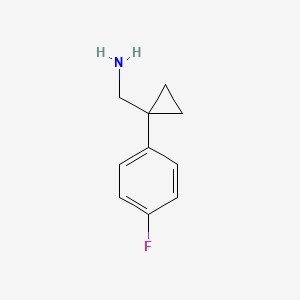 molecular formula C10H12FN B1342089 [1-(4-Fluorophenyl)cyclopropyl]methanamine CAS No. 75180-46-0