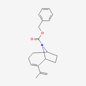 molecular formula C19H23NO2 B13420906 Benzyl 2-prop-1-en-2-yl-9-azabicyclo[4.2.1]non-2-ene-9-carboxylate 