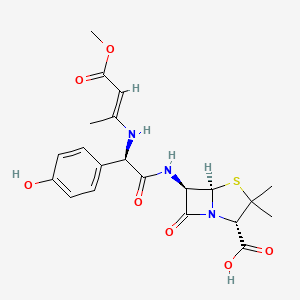 molecular formula C21H25N3O7S B13420922 N-(Methyl But-2-enoyl) Amoxicillin 